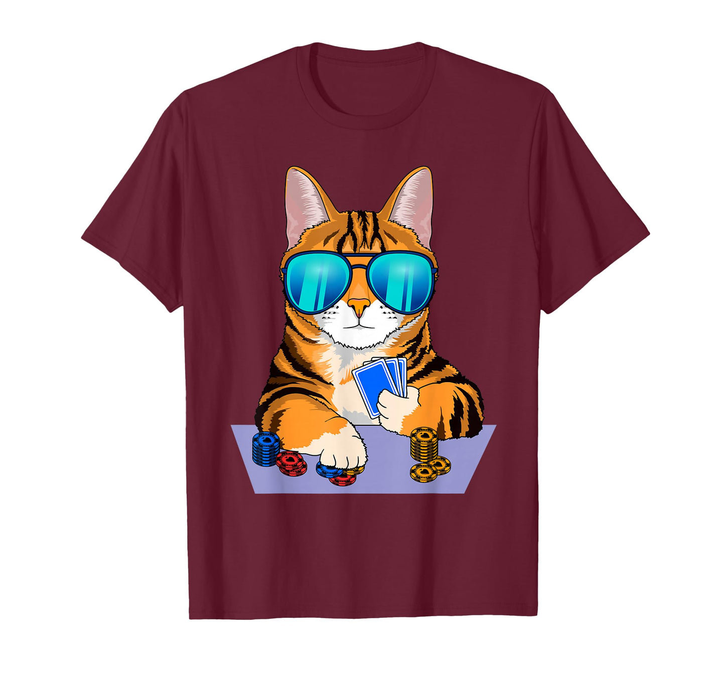Cat Play Poker - Texas Hold'em Poker T-Shirt