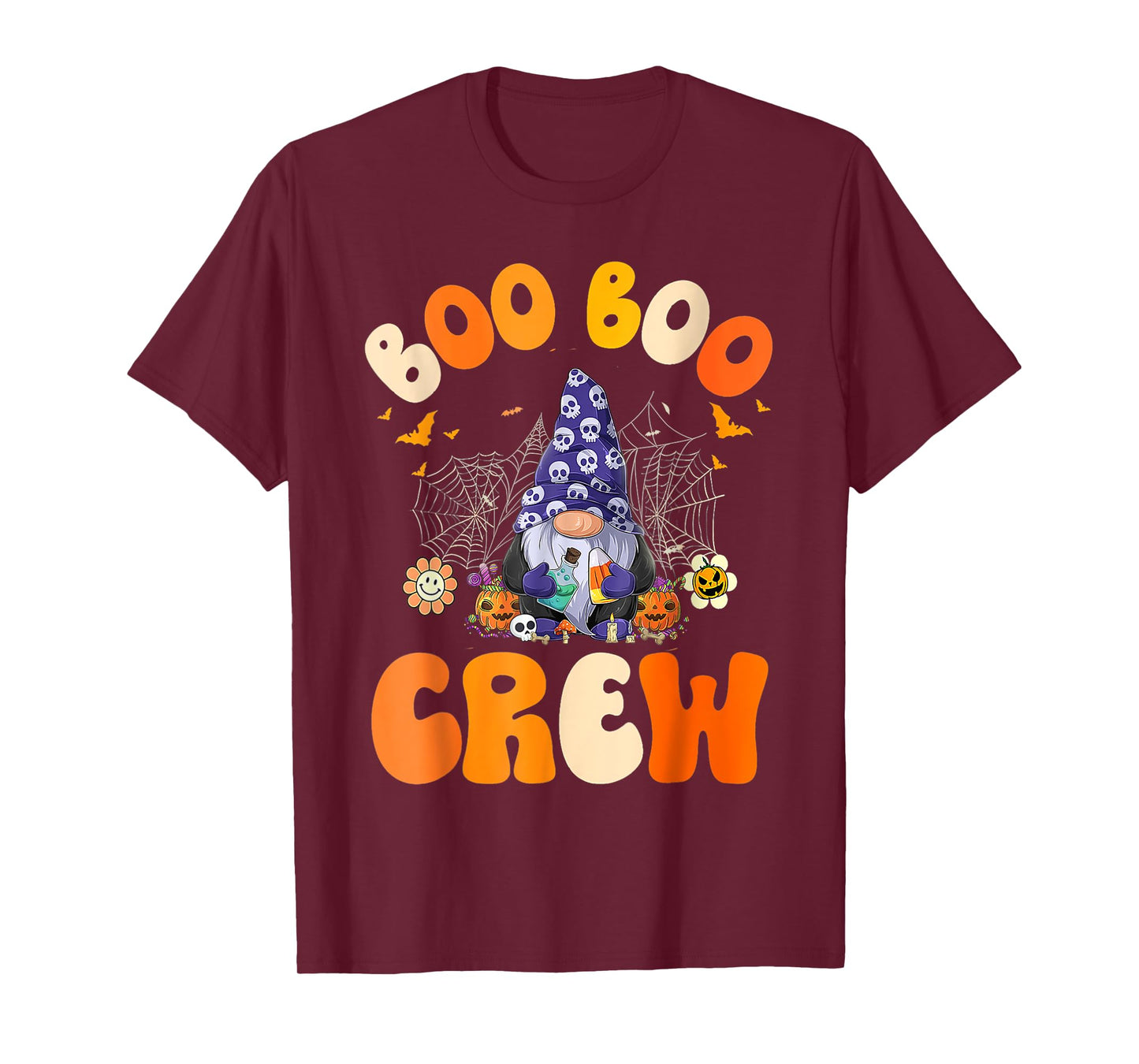 Cute gnomes. Boo Boo Crew Nurse Funny Ghost Women Halloween T-Shirt