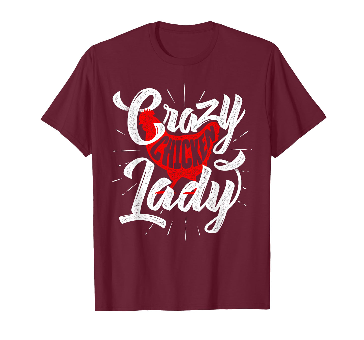 Crazy Chicken Lady - Chickens Farmer Farming T-Shirt
