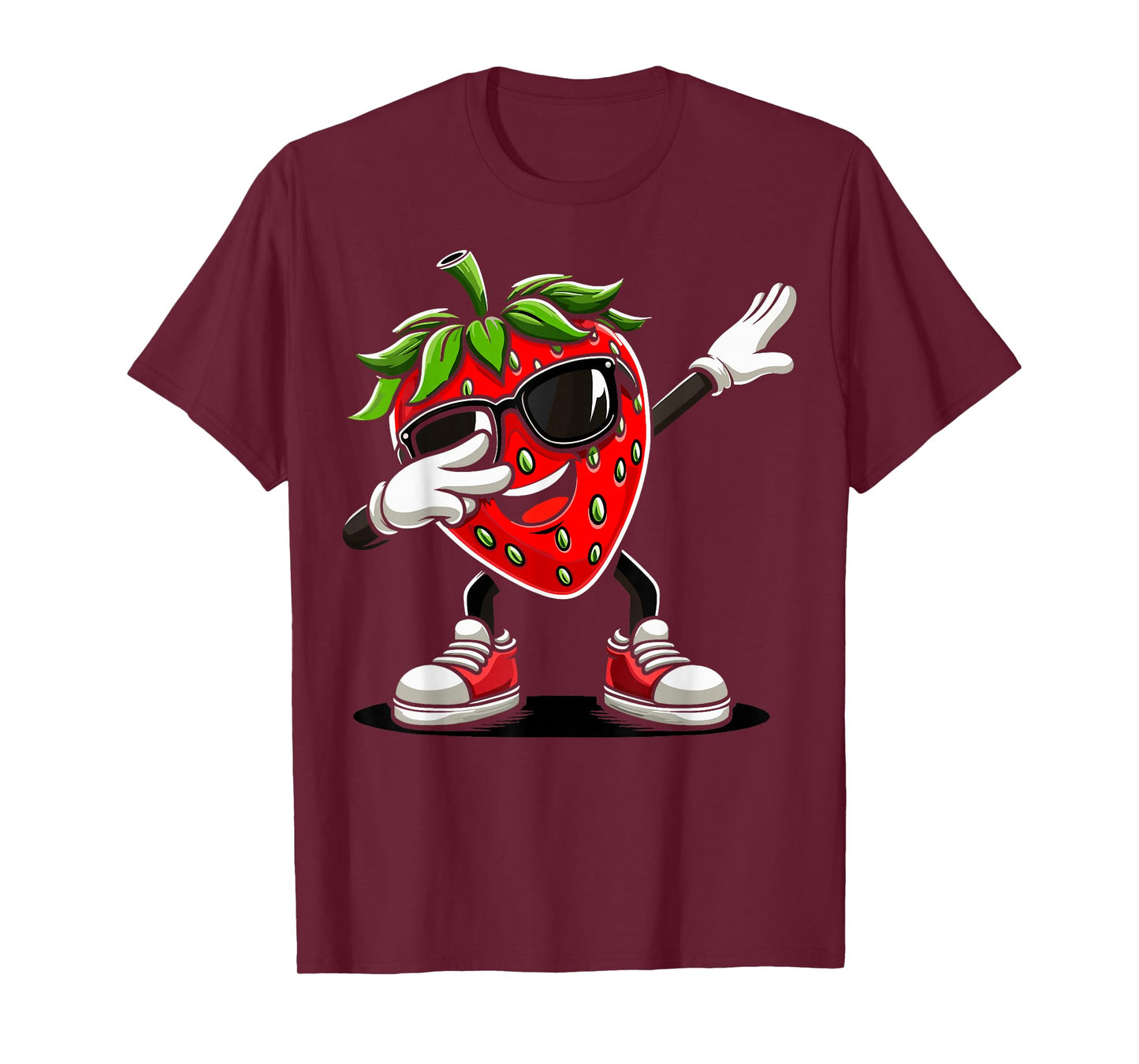 Funny Dabbing Strawberry Summer Fruit Lover T-Shirt