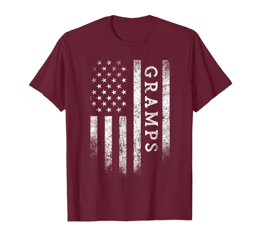 Gramps American Flag Gramps Gifts Patriotic Father's Day T-Shirt