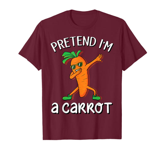 Pretend I'm A Carrot Vegan Halloween Costume Kids Gift T-Shirt