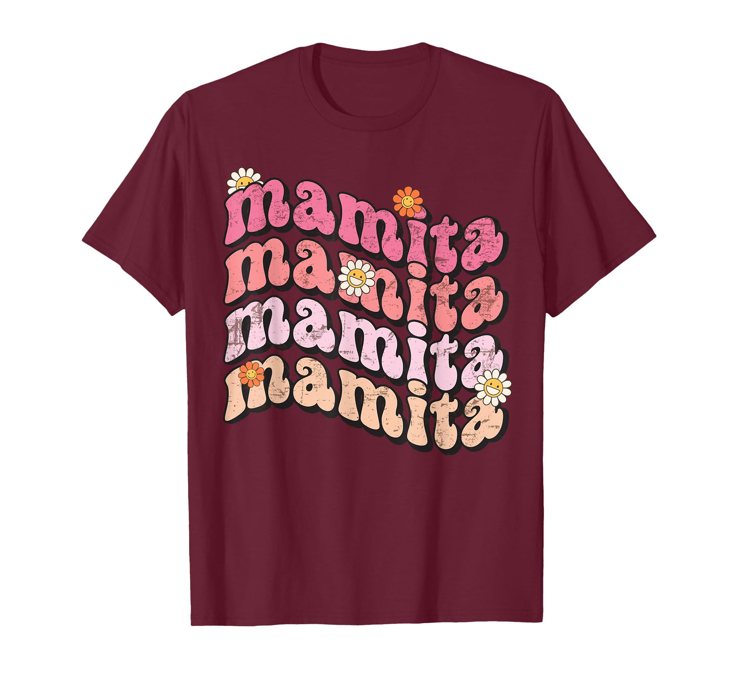 Retro Hippy Groovy Mamita T-shirt, Fall Autumn Mamita Groovy T-Shirt