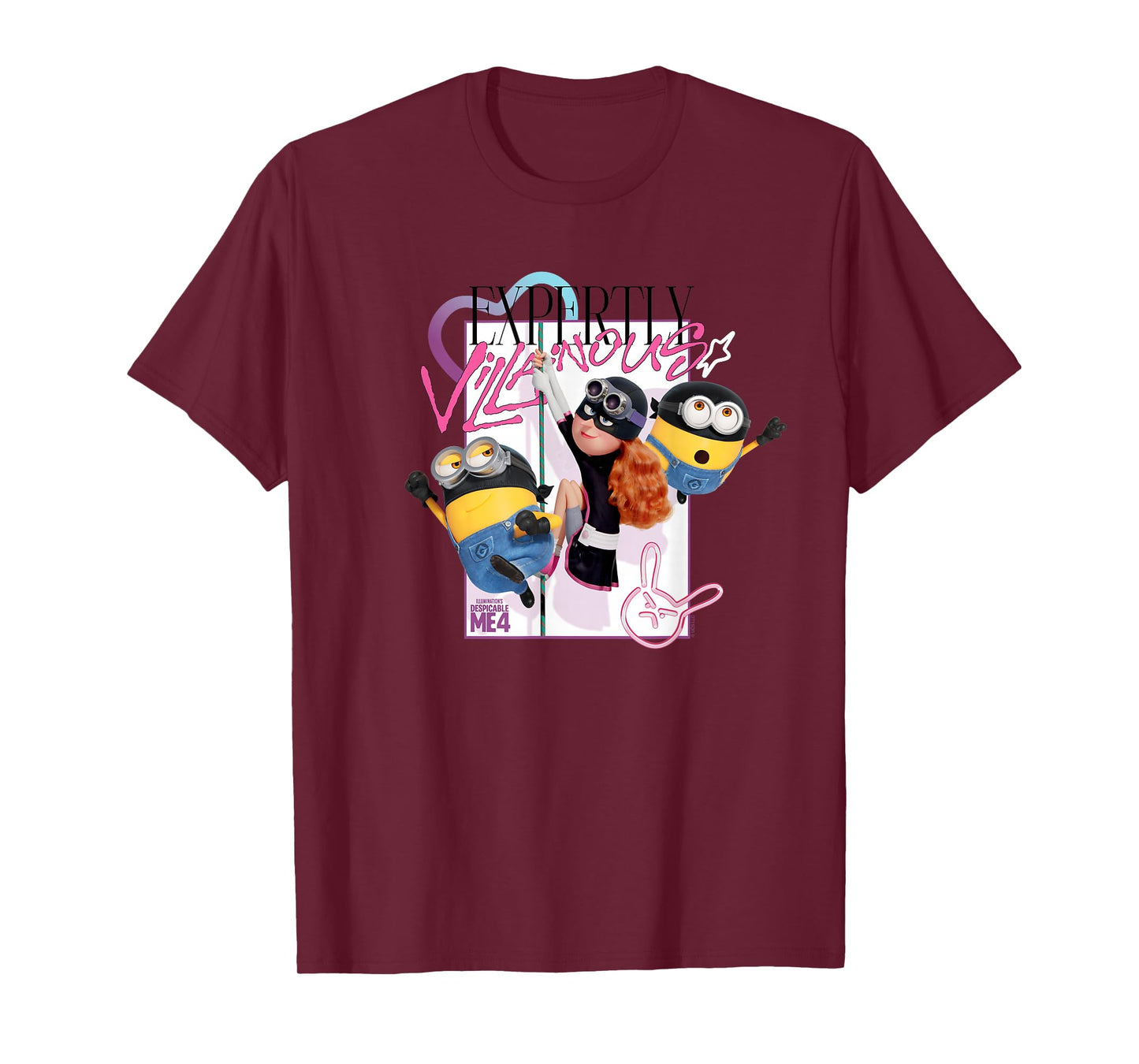 Minions Despicable Me 4 Poppy Expertly Villainous T-Shirt