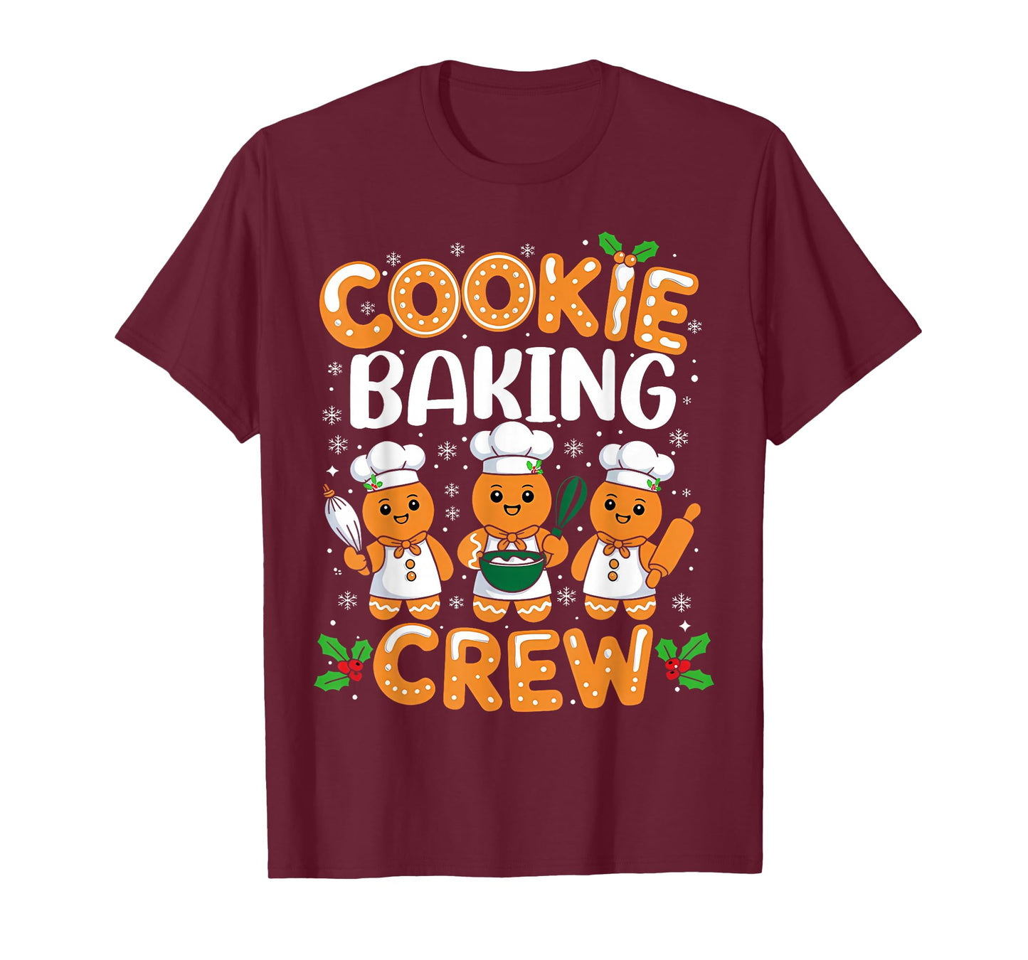Cookie Baking Crew Christmas Gingerbread Team Squad Family T-Shirt