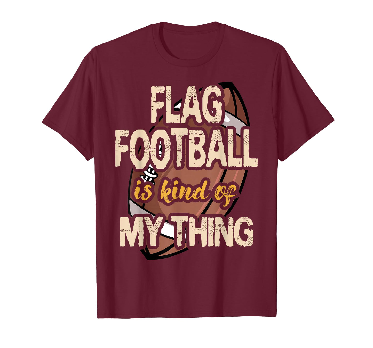 Flag Football Player Ball Carrier Sport Game Athletes T-Shirt