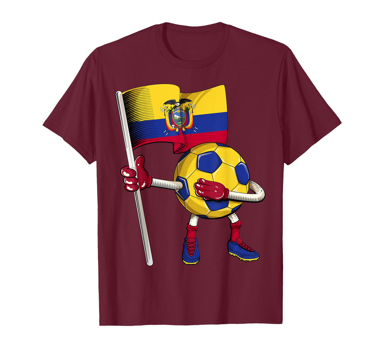 Ecuador Soccer Jersey Ecuador Flag Football Dab Funny T-Shirt