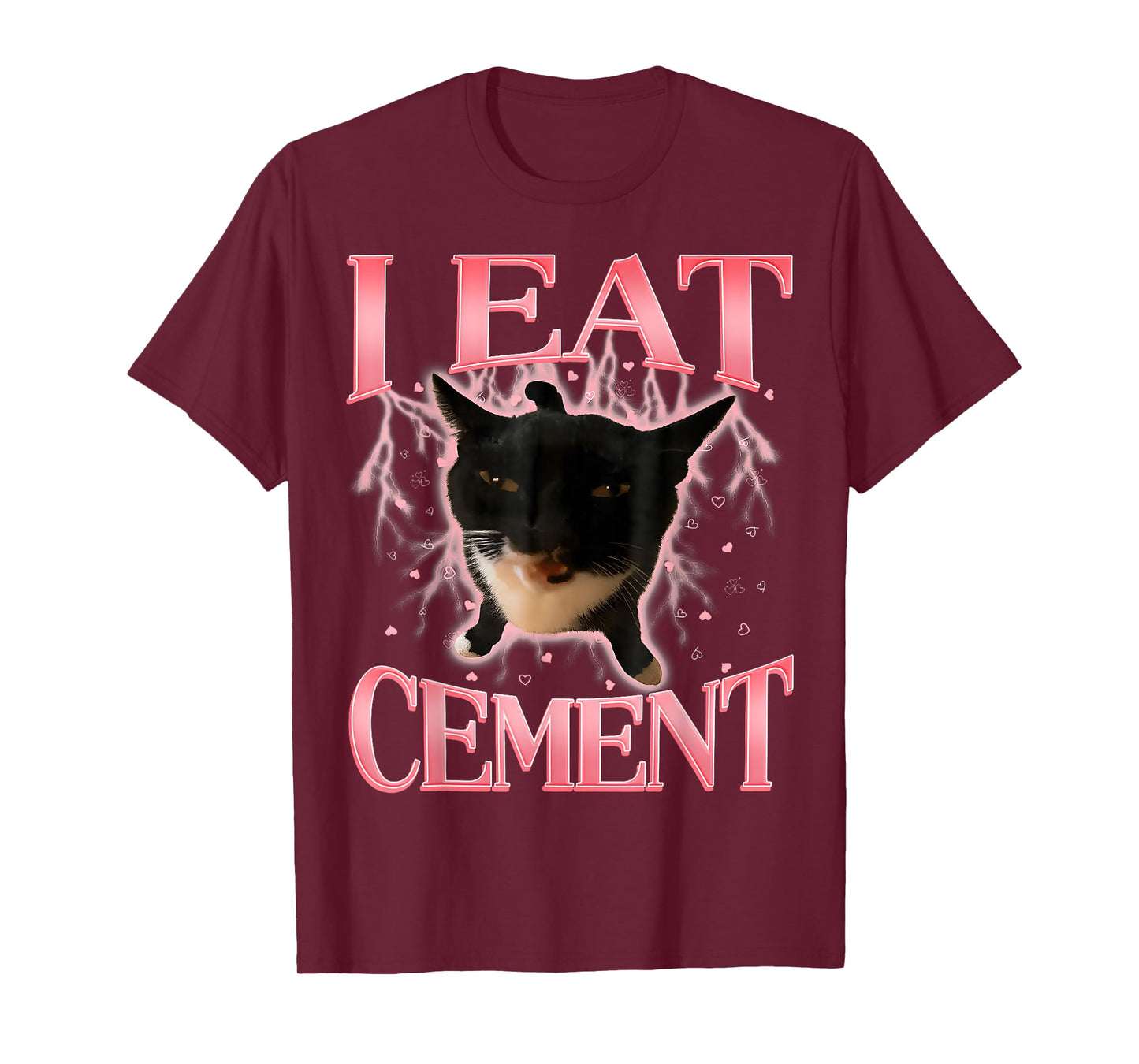 I Eat Cement Funny Cat Meme Internet Memes Bootleg T-Shirt