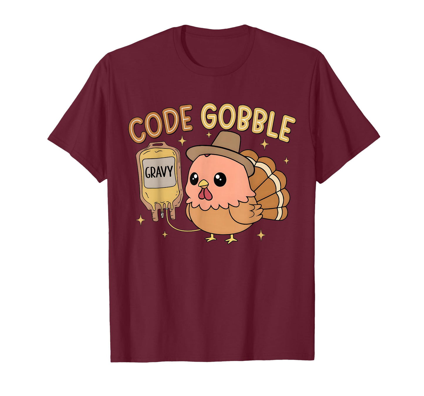 Code Gobble Thanksgiving Nurse Funny ER Nurse Medical Crew T-Shirt