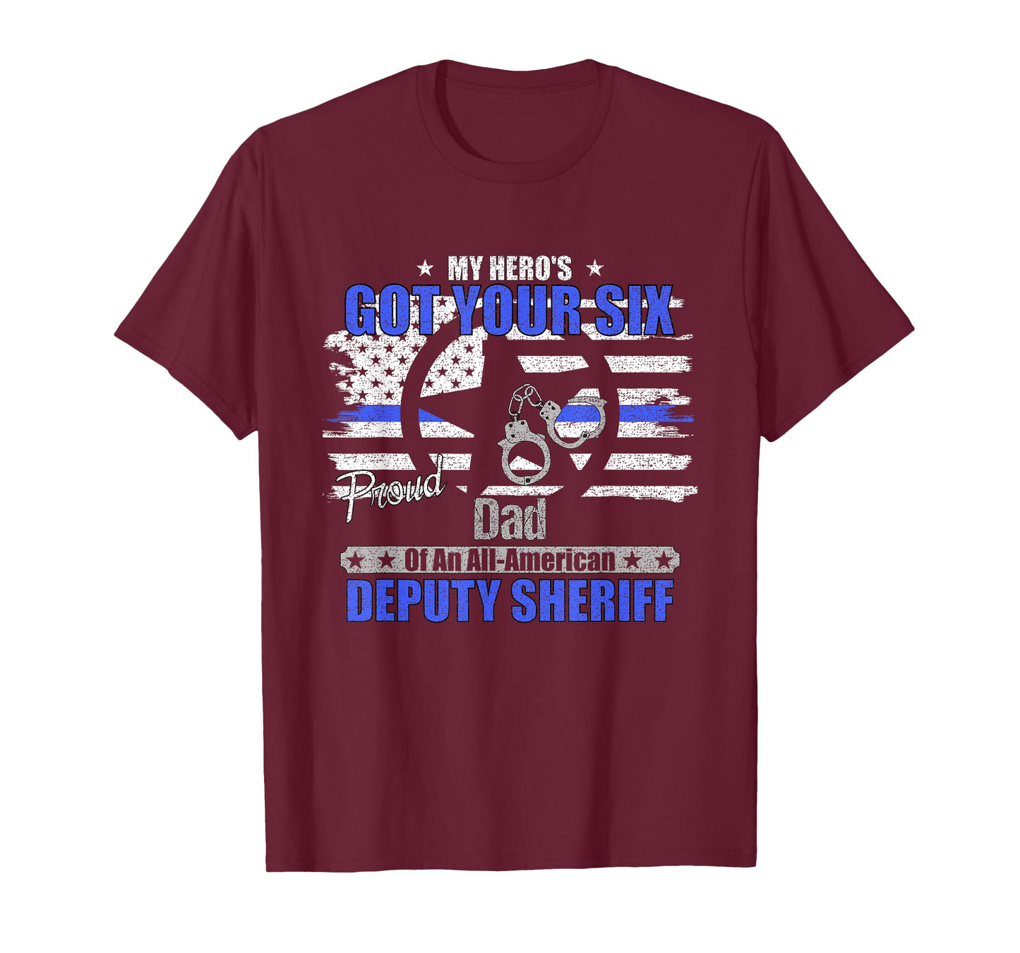 Deputy Sheriff Proud Dad Graphic T-Shirt