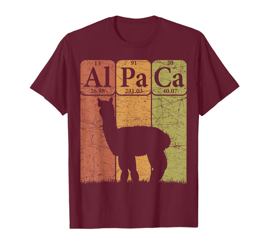 Alpaca Periodic Table Elements Llama Alpaca Vintage T-Shirt