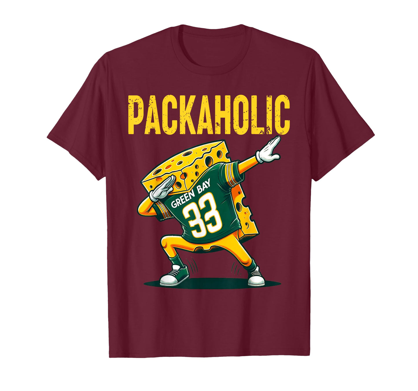 Funny Packaholic Green Bay Cheese Dabbing Cute Cheese Foodie T-Shirt