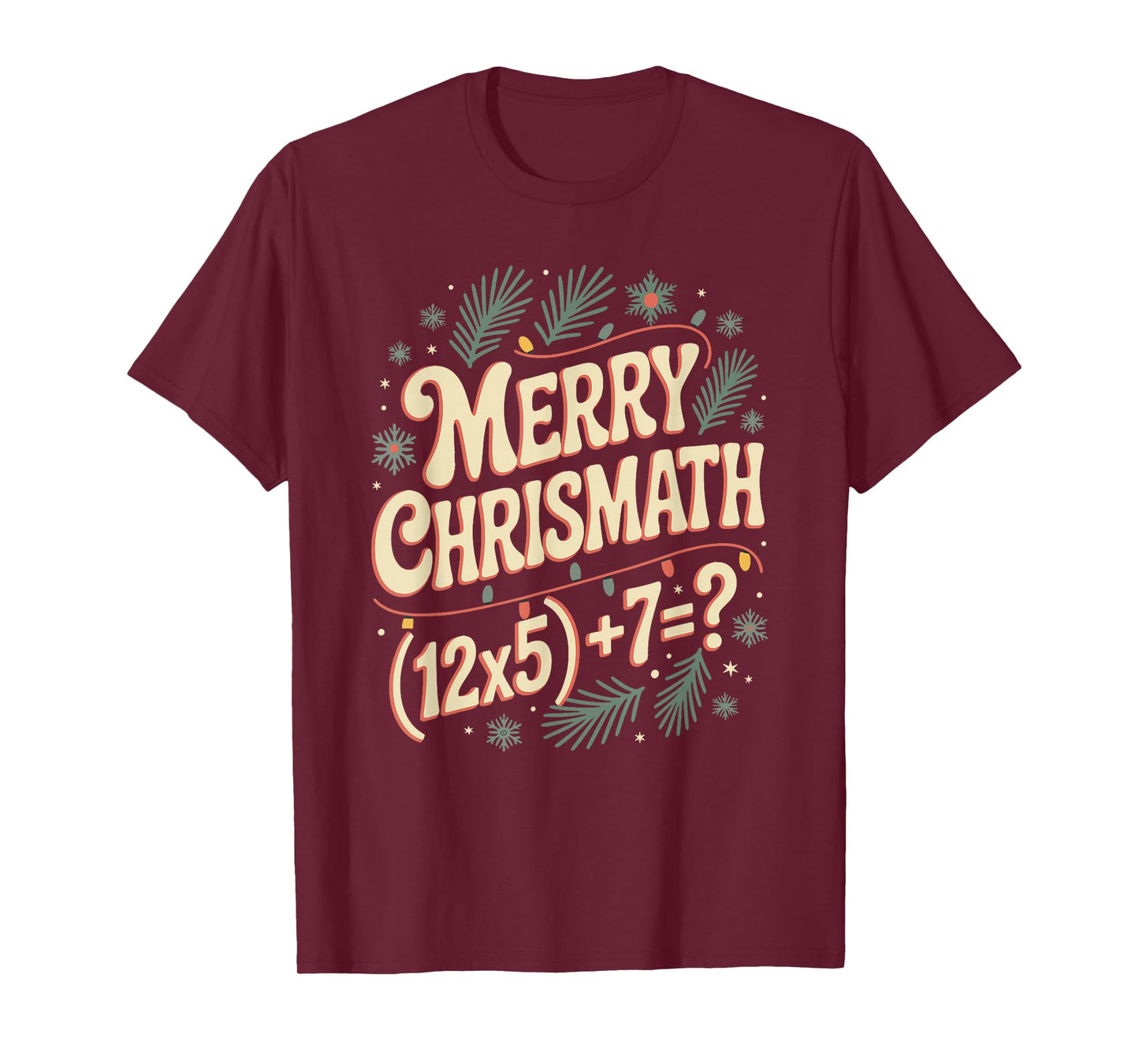 Merry Christmath Math Christmas Xmas Holiday Number 67 T-Shirt