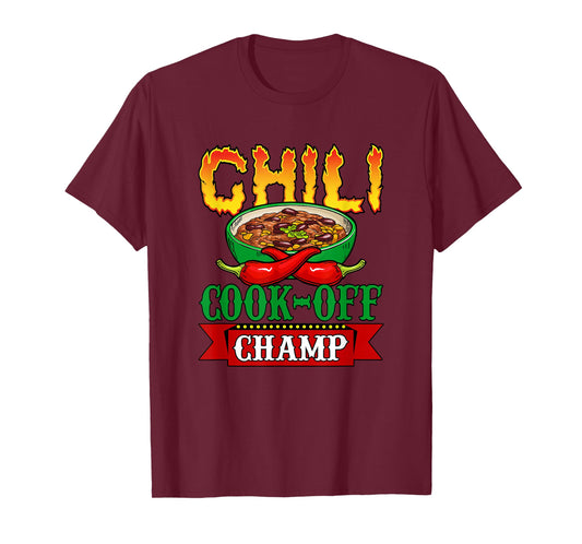 Chili Cook Off Champ Cookoff Competition Contest Winner T-Shirt