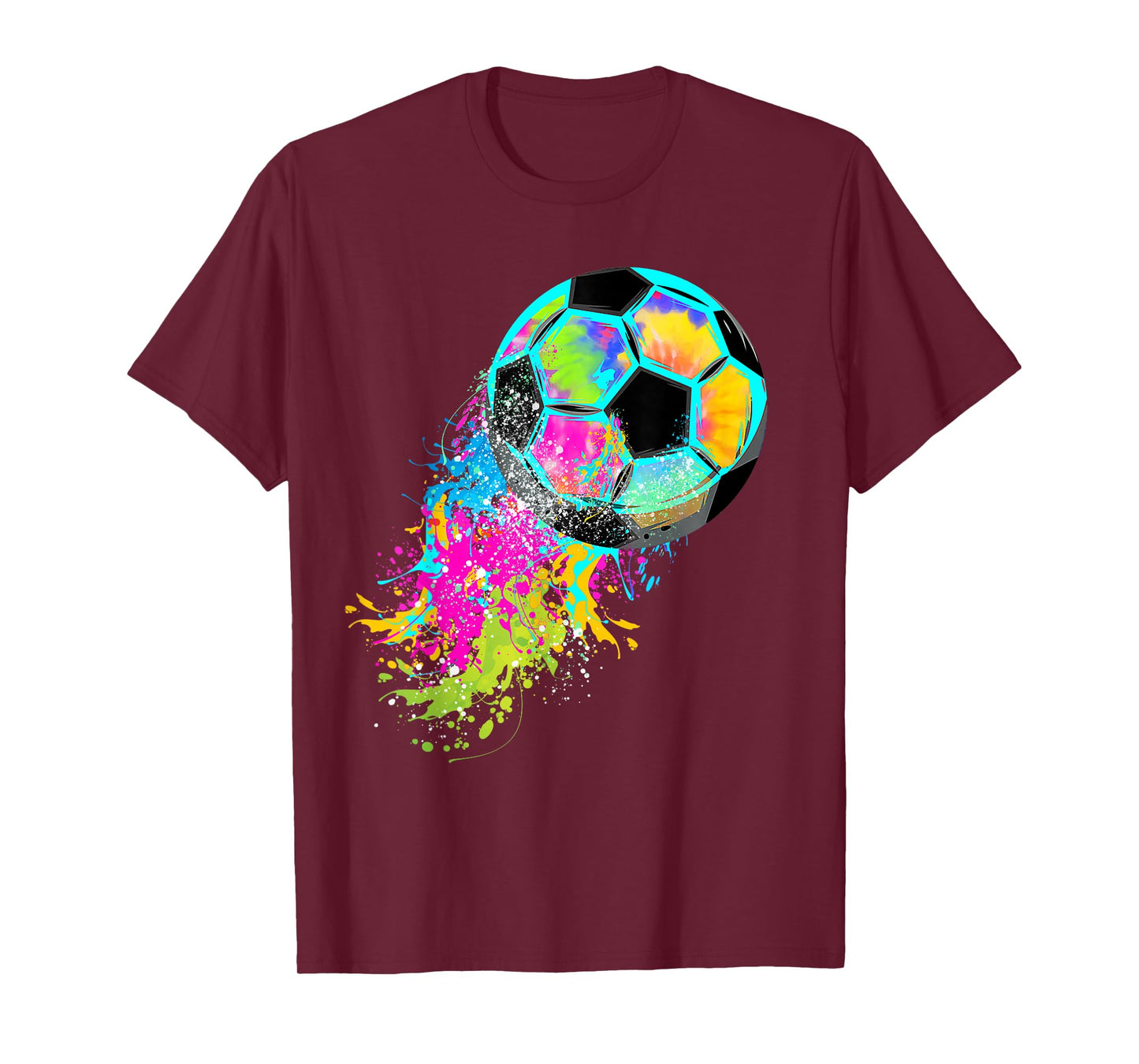 Colorful Tie Dye Soccer Ball T-Shirt