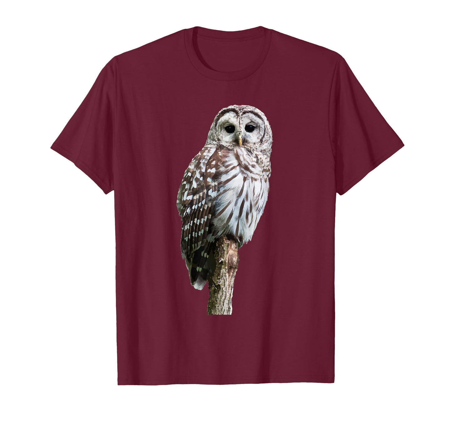 Barred Owl Bird Graphic Tee | Birder Birding | Cute Owl Gift T-Shirt