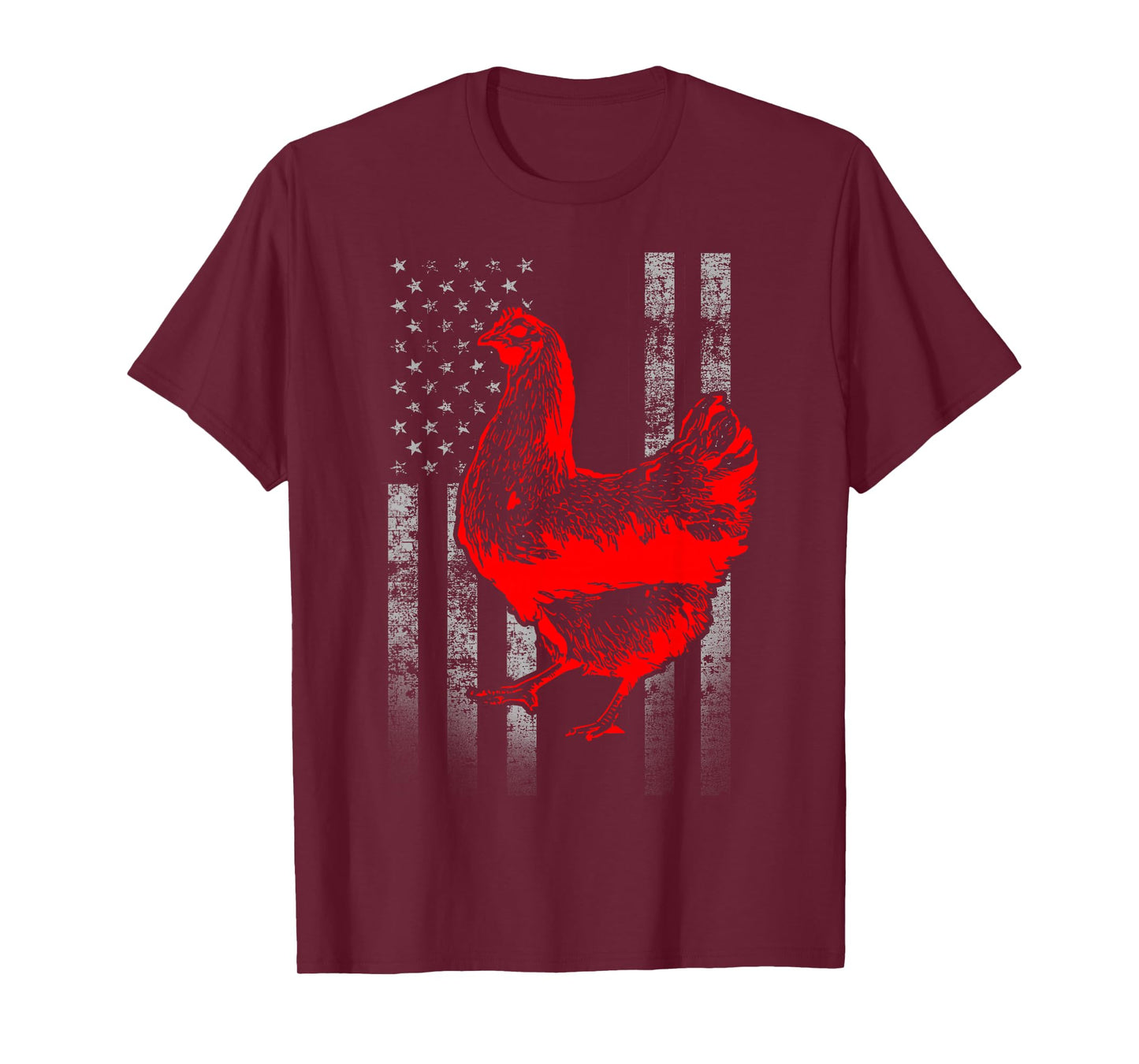 Chicken Farmer Shirt - Cool Chicken Flag TShirt T-Shirt