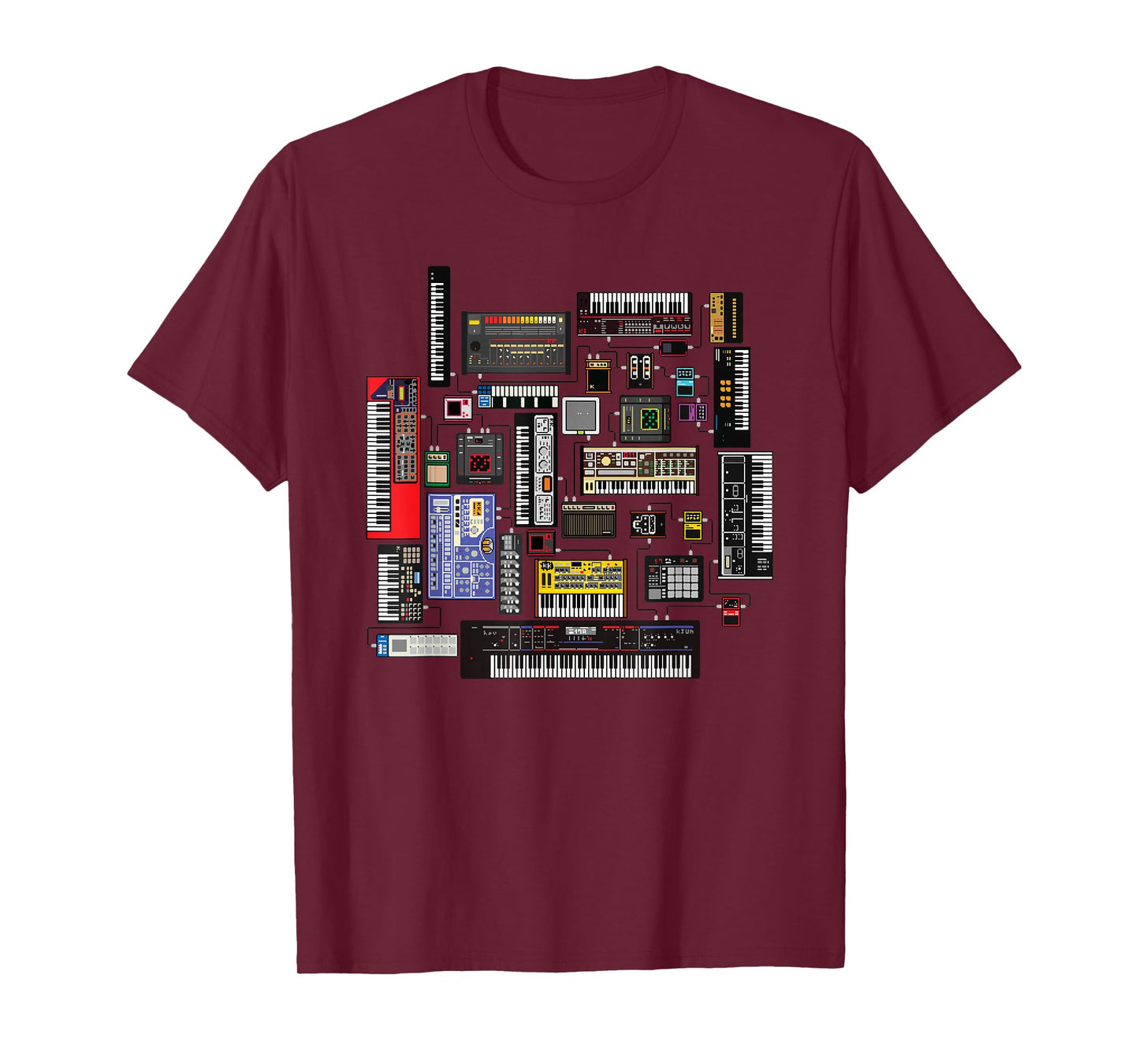 Analog Modular Synthesizer Music Producer Keyboard T-Shirt