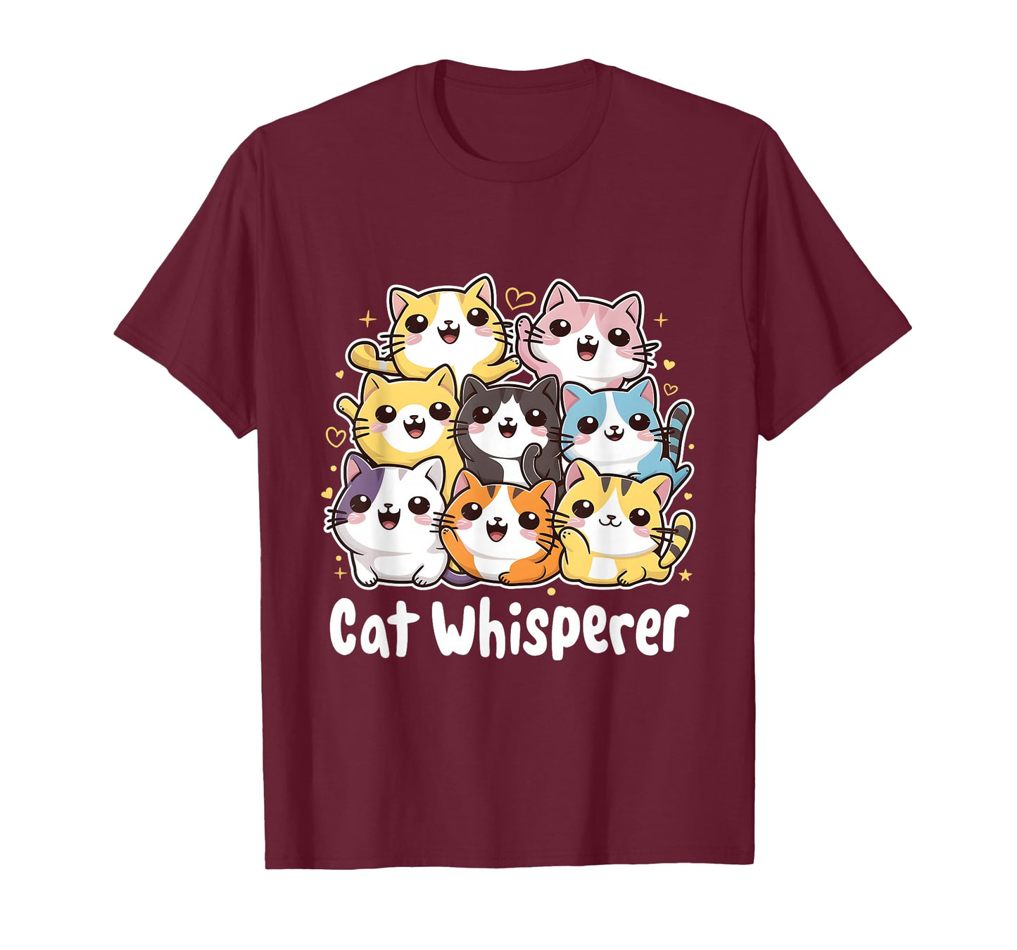 Cat Whisperer Cute Kawaii Cat Lover T-Shirt