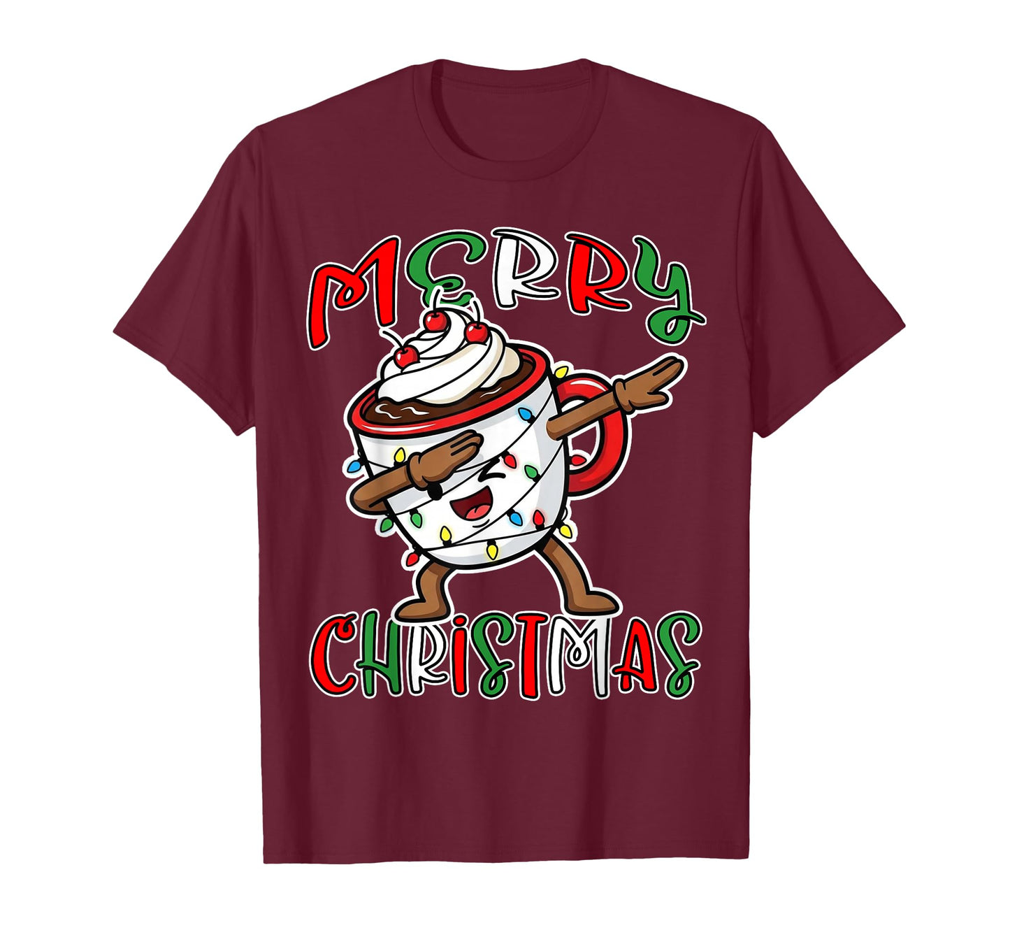 Dabbing Coco Drink Family Matching Christmas Pjs 2025 T-Shirt