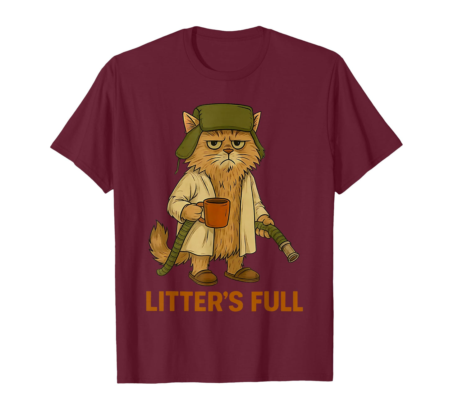 Funny Cat Litter's Full Matching Christmas Cat Mens Boys T-Shirt