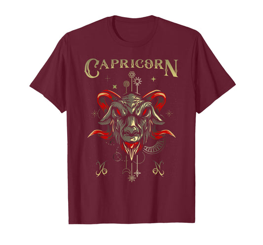 Sea Goat Zodiac Sign Symbol Horoscope Capricorn T-Shirt