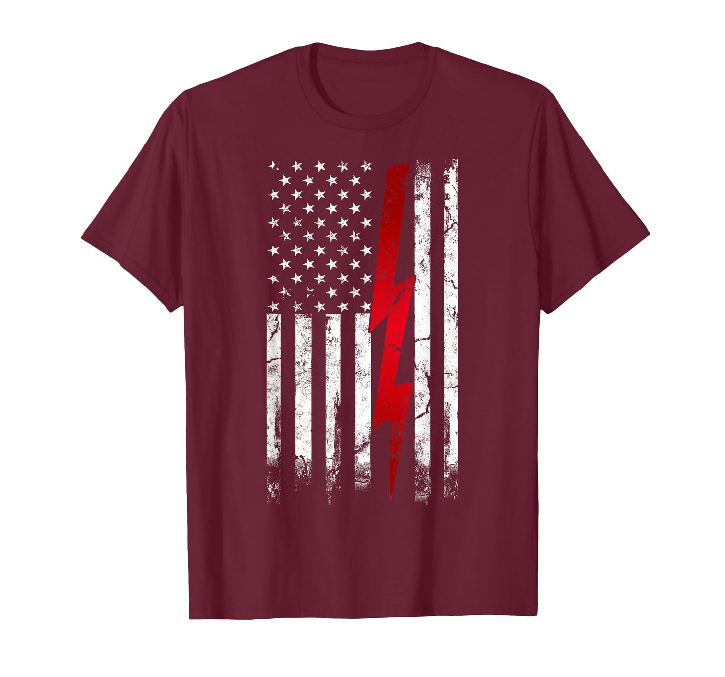 Electrician American Flag Electrical Engineering Women Kids Men T-Shirt