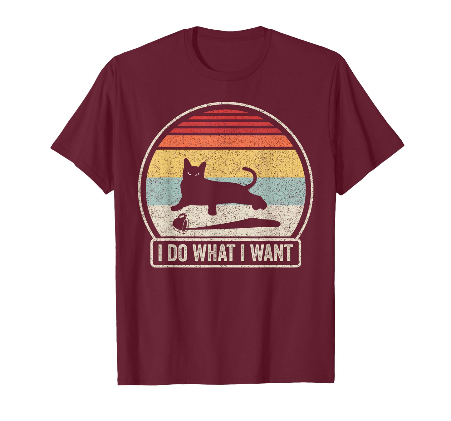Retro Vintage I Do What I Want Cat T-Shirt