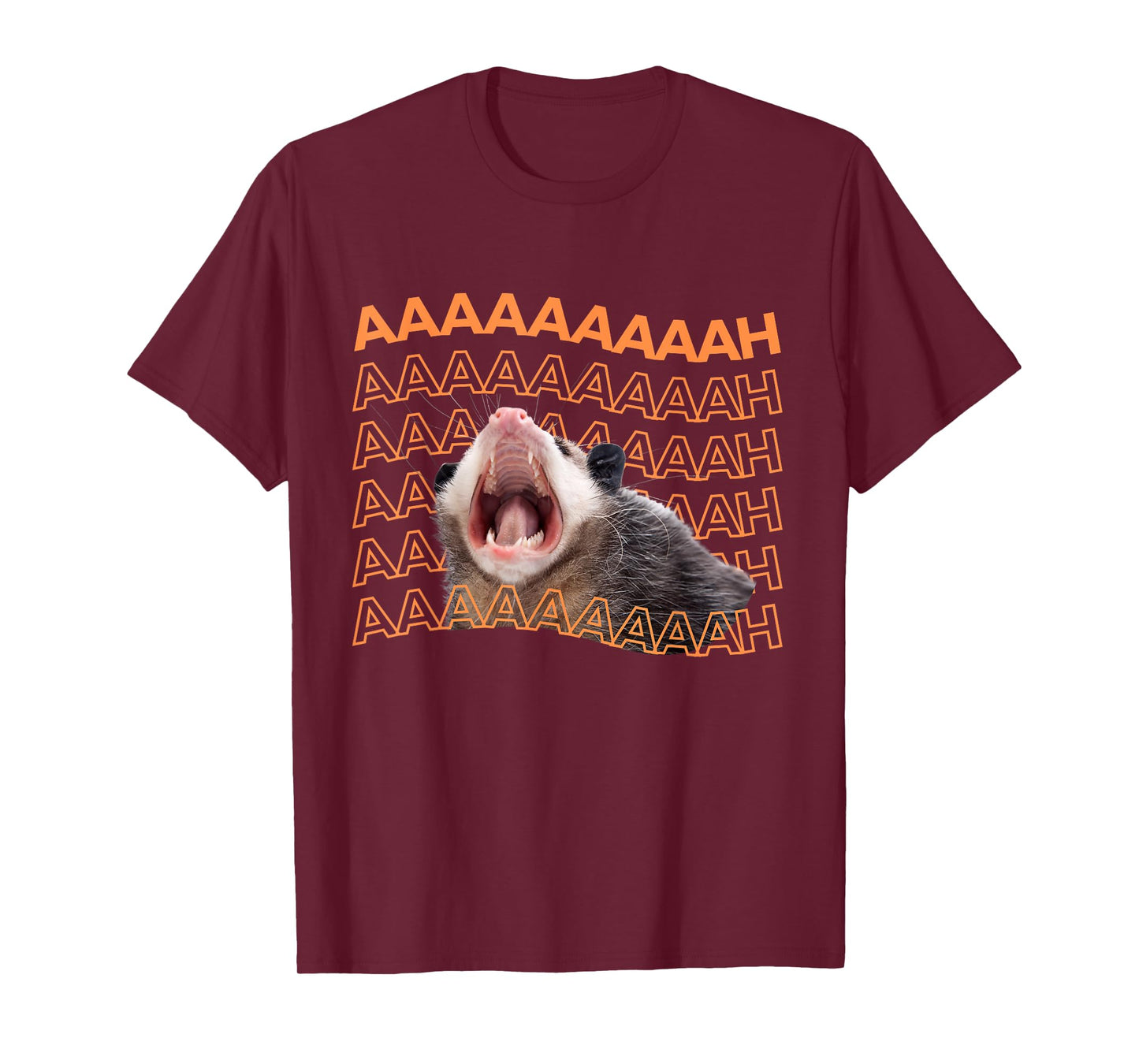 Opossum Screaming Funny Possum Trash Cat Meme Men Women Gift T-Shirt