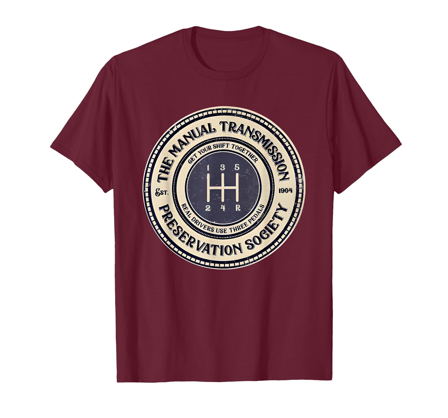 5 speed the manual transmission preservation society T-Shirt