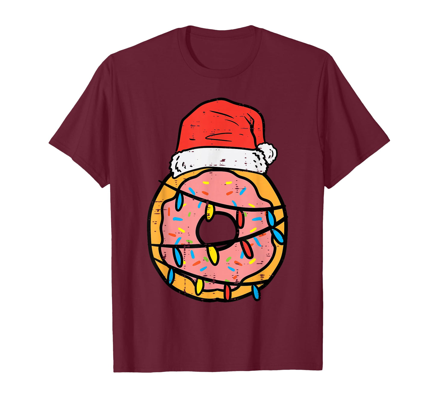 Christmas Donut Santa Cute Xmas Baking Baker Men Women Kids T-Shirt