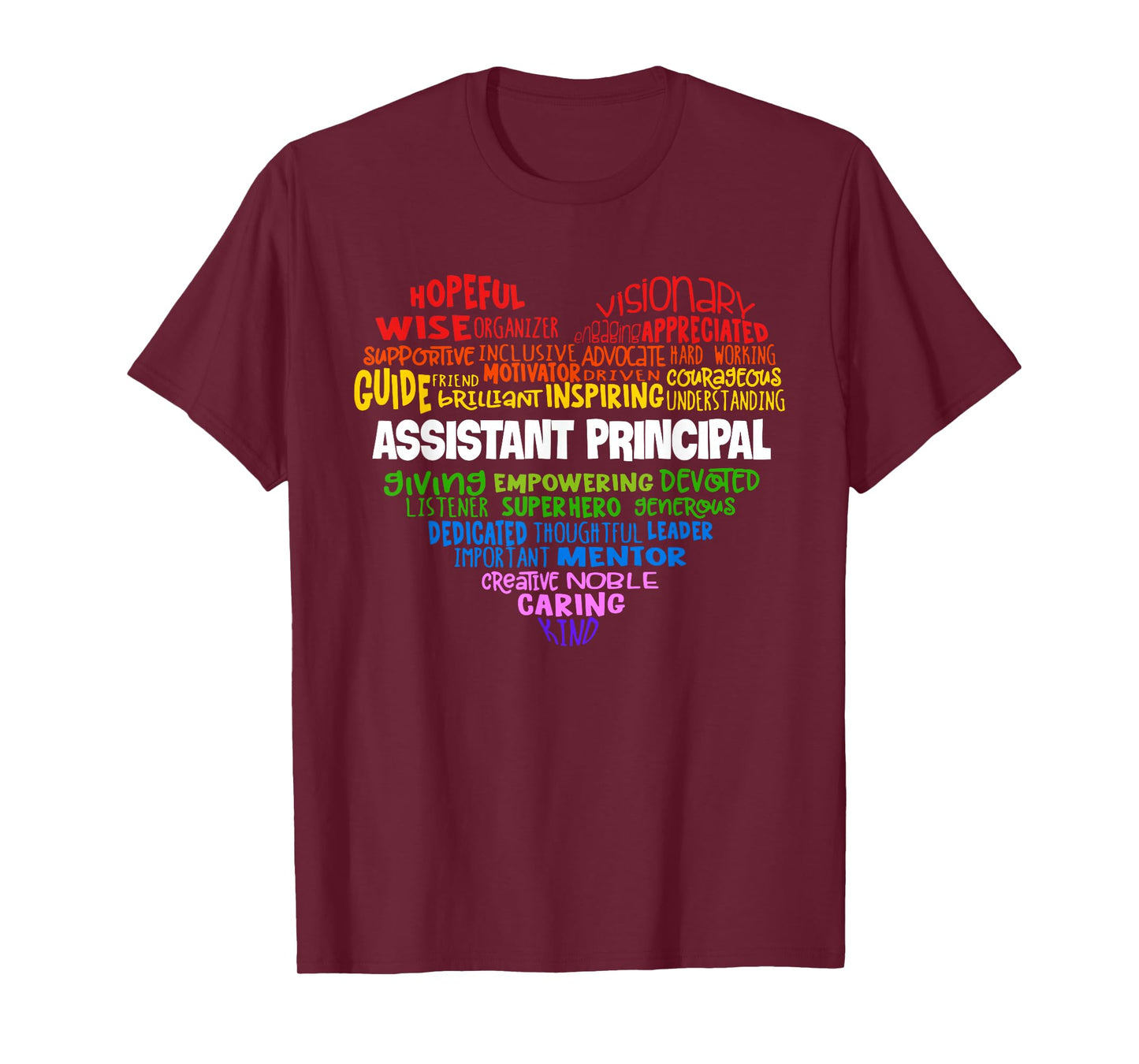 Assistant Principal Cute Heart Shirt Back to School T-Shirt