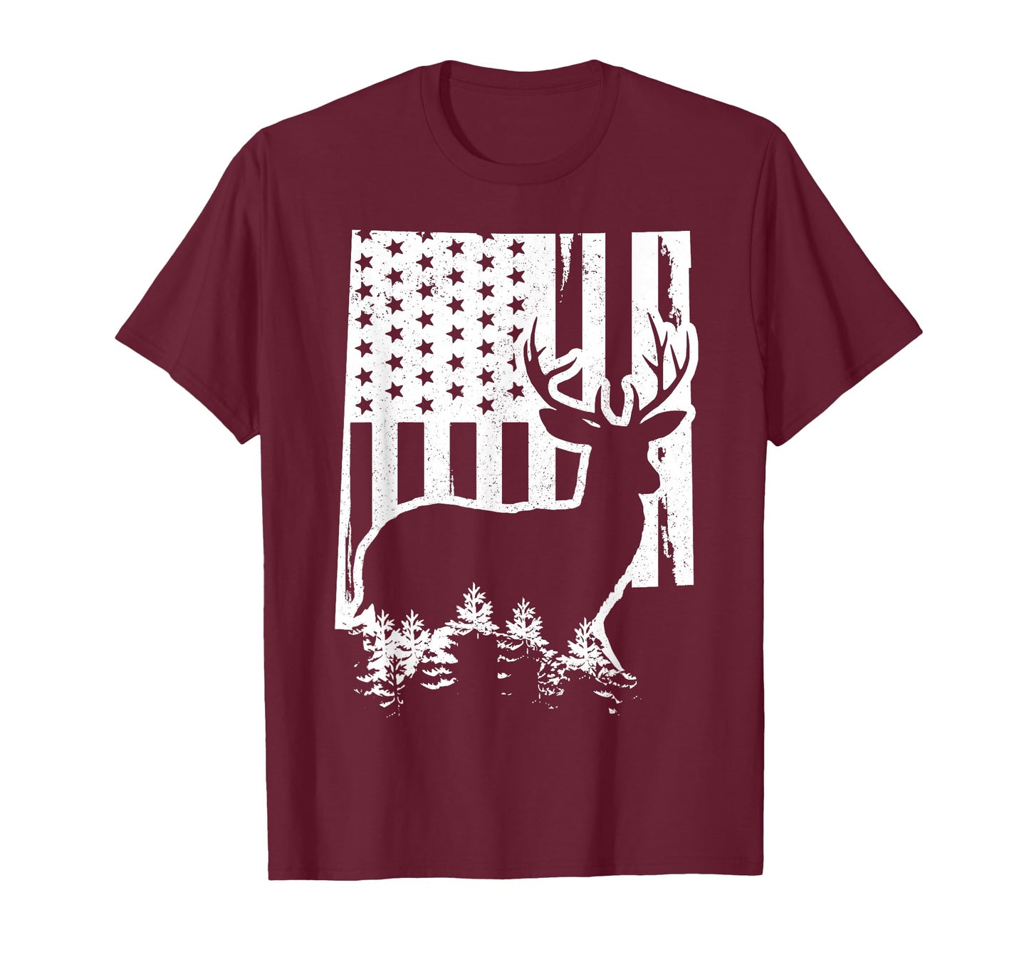New Mexico Elk Hunting State Map US Flag Patriotic Hunter T-Shirt