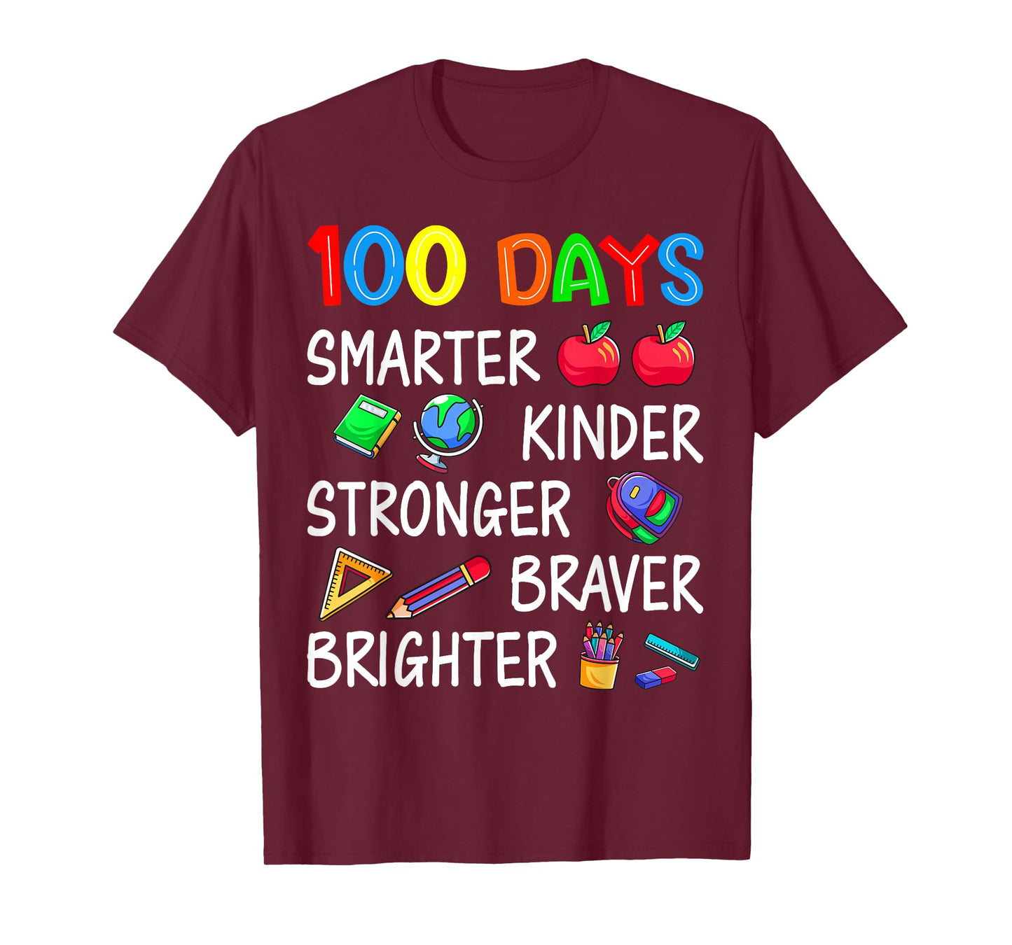 Happy 100 Days of School 100th Day of School Kids Boys Girls T-Shirt