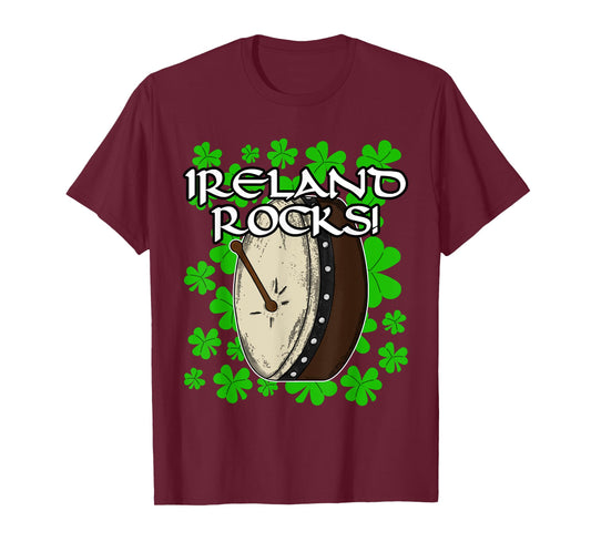 St Patricks Day Bodhran Drummer Drums Percussion Musician T-Shirt