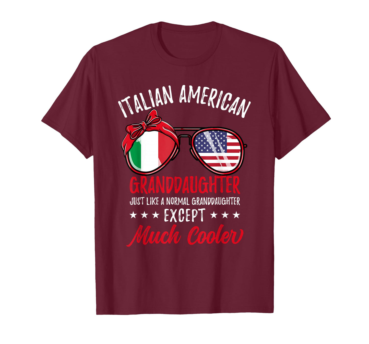 Cool Italian American Granddaughter Italian Roots T-Shirt