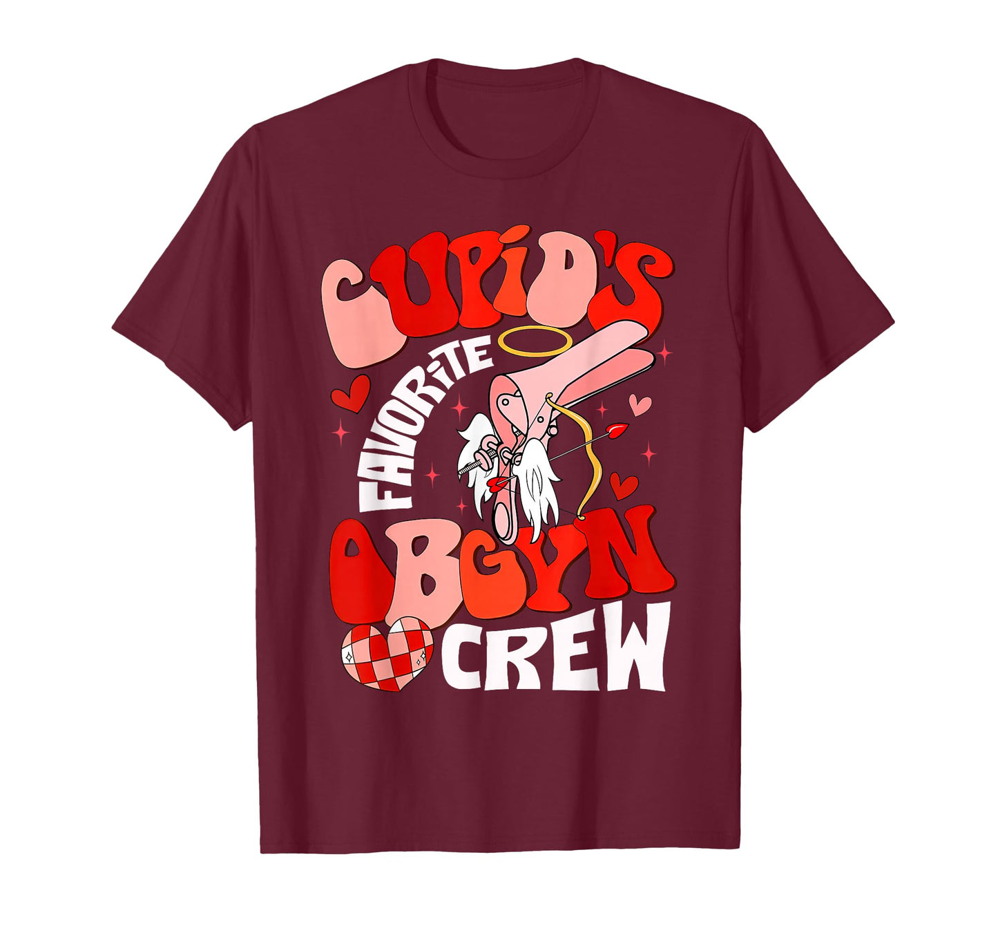 Cupid's Favorite OBGYN Crew Valentine's Day Labor Delivery T-Shirt