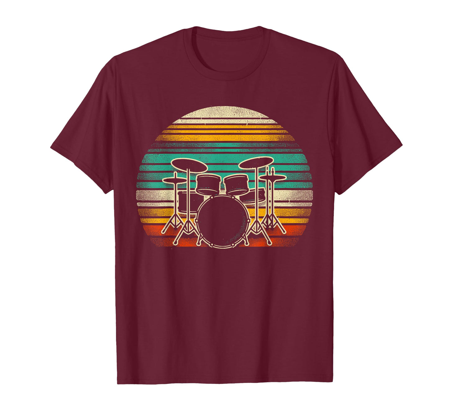 Drums Vintage Drummer Band Retro Drumset T-Shirt