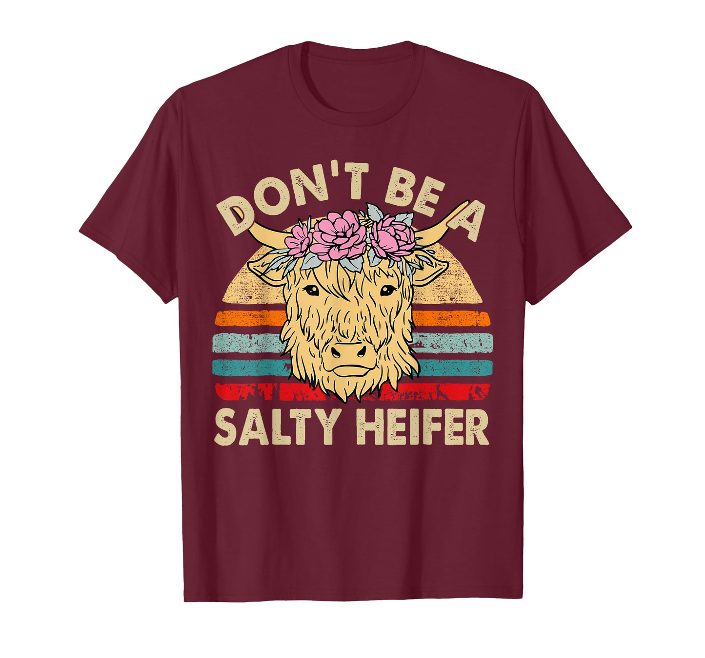 Scottish Highland Cow-Shirt Dont Salty Heifer Women Toddler T-Shirt