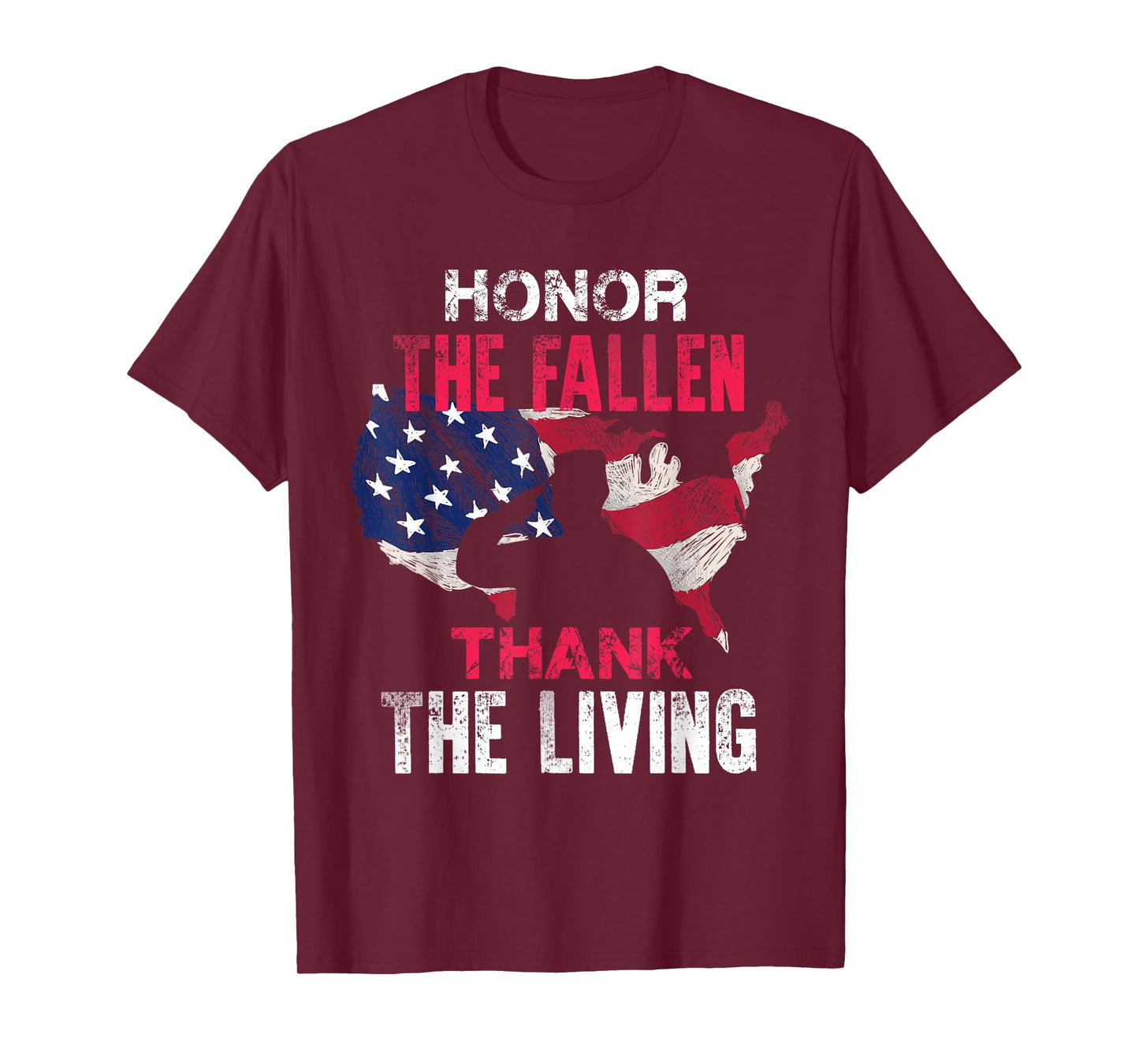 Honor The Fallen Veteran Themed Military Support T-Shirt