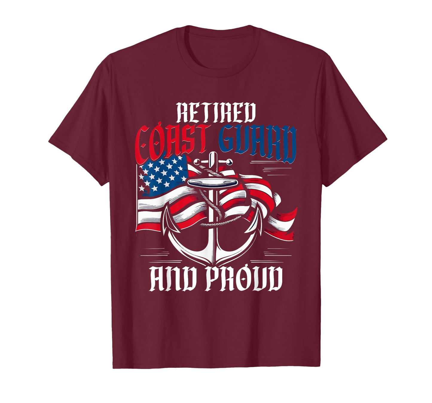 Retired Coast Guard And Proud Retirement Pension T-Shirt