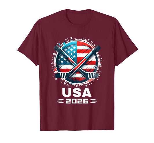 USA Ice Hockey Team 2026 Hockey 2026 USA Team 2026 T-Shirt