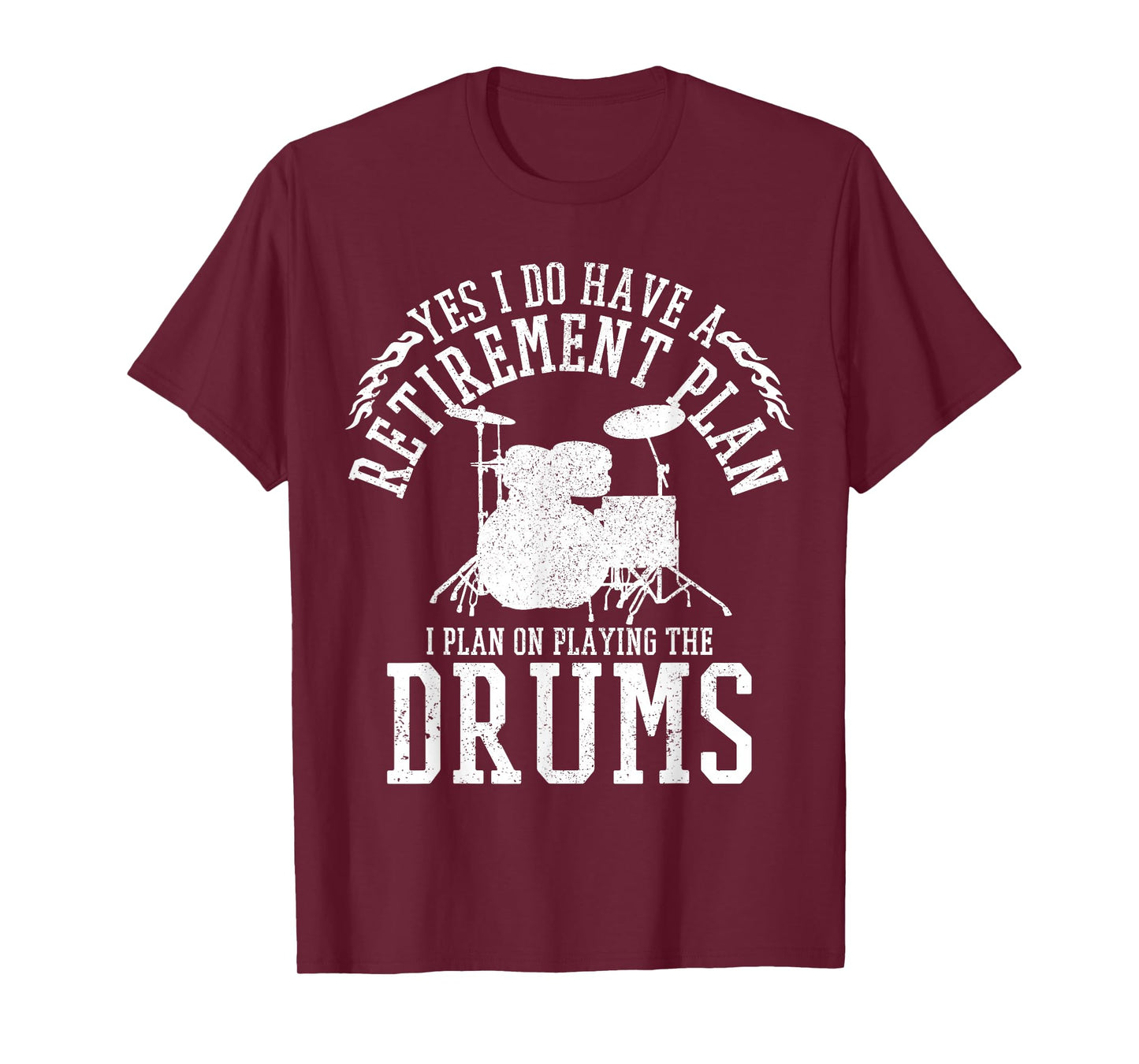 Drummer Retirement Plan - Funny Drums Retired Musician Gift T-Shirt