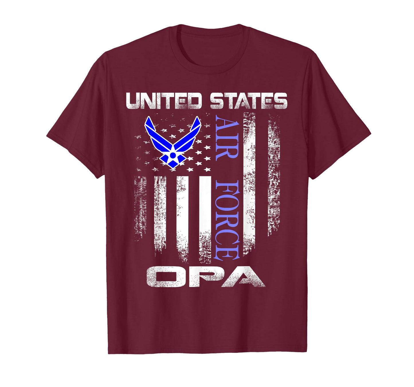 Vintage United States Air Force Opa With American Flag T-Shirt