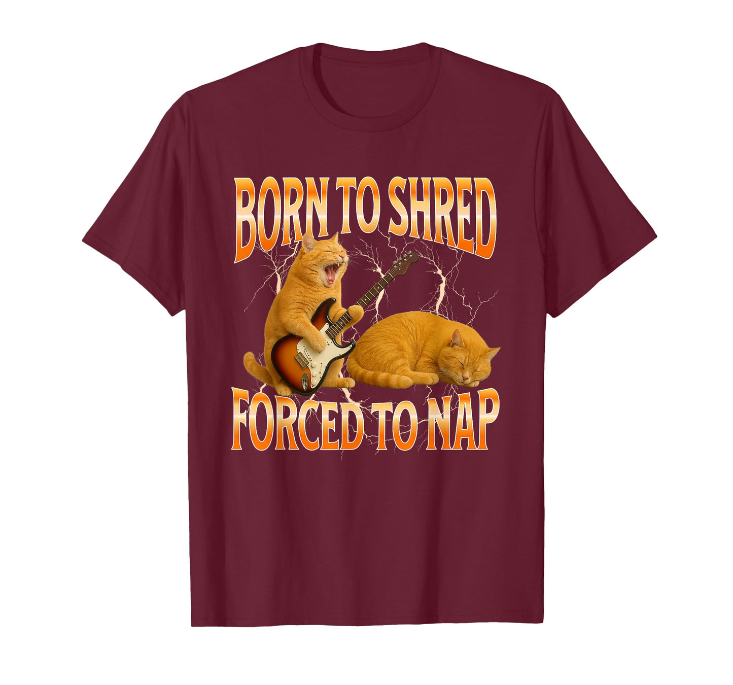 Cat playing guitar funny cat T-Shirt