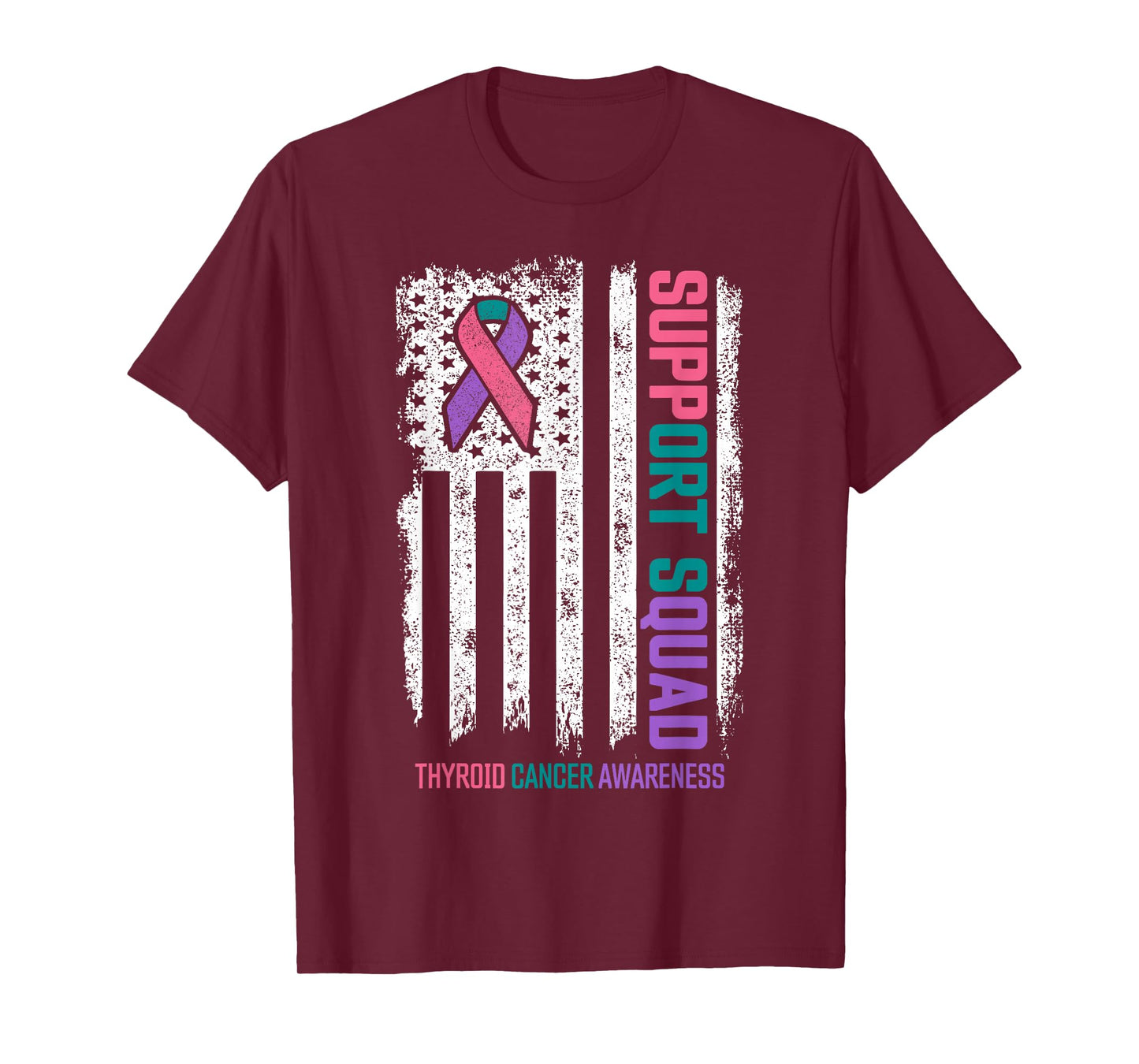 Thyroid Cancer Shirts Support Squad Thyroid Cancer Awareness T-Shirt