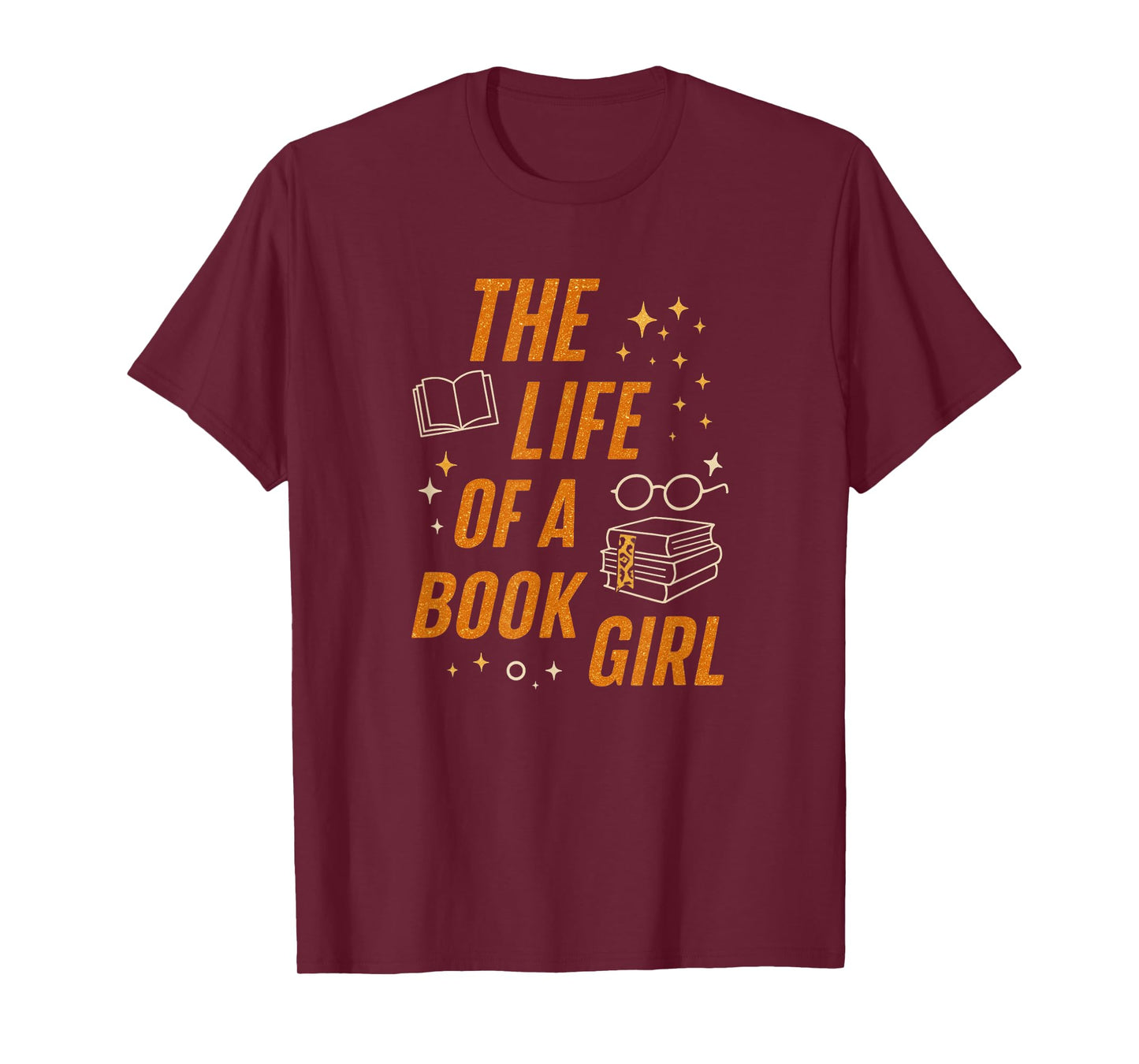 The Life of A Book Girl Reader Aesthetic Graphic T-Shirt
