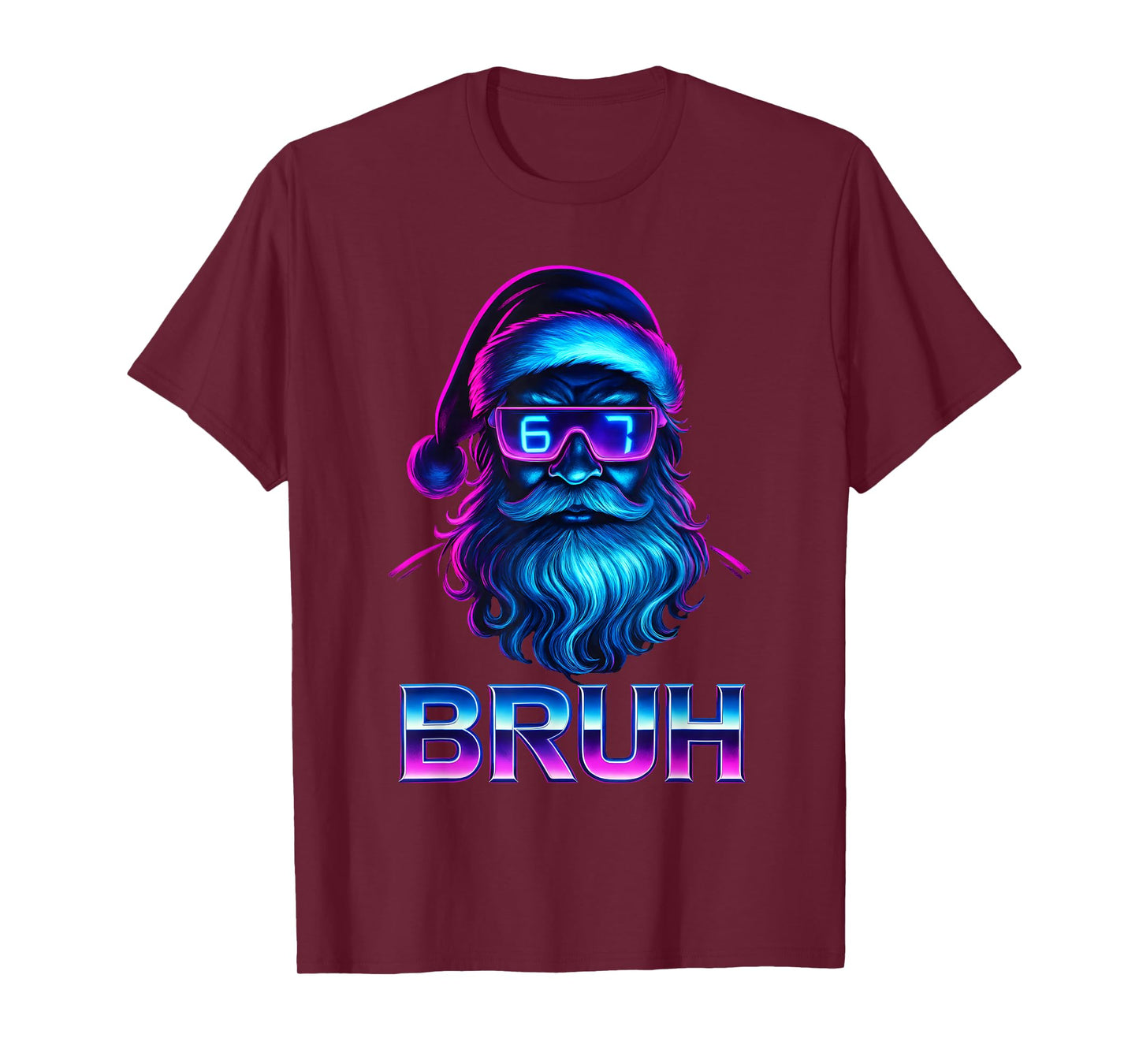 67 Meme Christmas Santa Bruh Brainrot 6 7 Six Seven Teen Boy T-Shirt