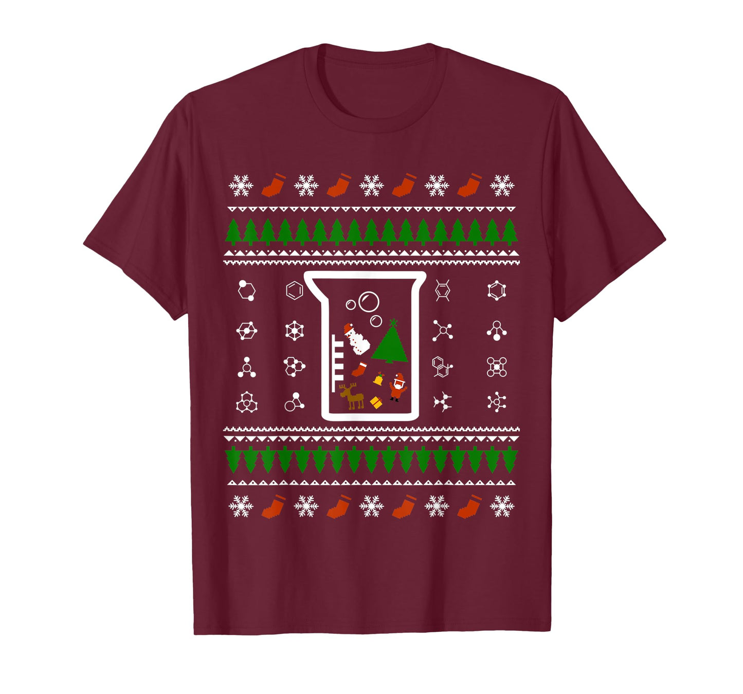 Chemist Tree, Oh Chemistry Tree | Ugly Christmas T-Shirt