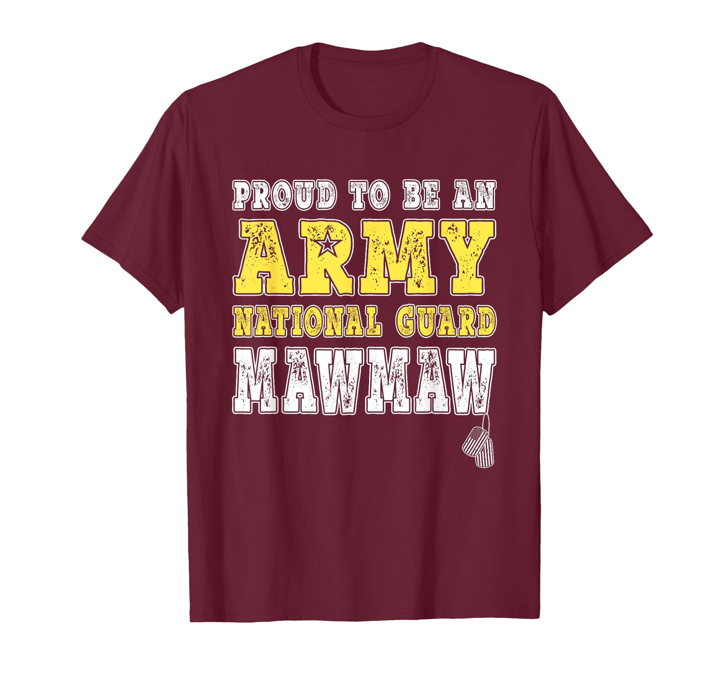 Proud To Be An Army National Guard Mawmaw Military Grandma T-Shirt